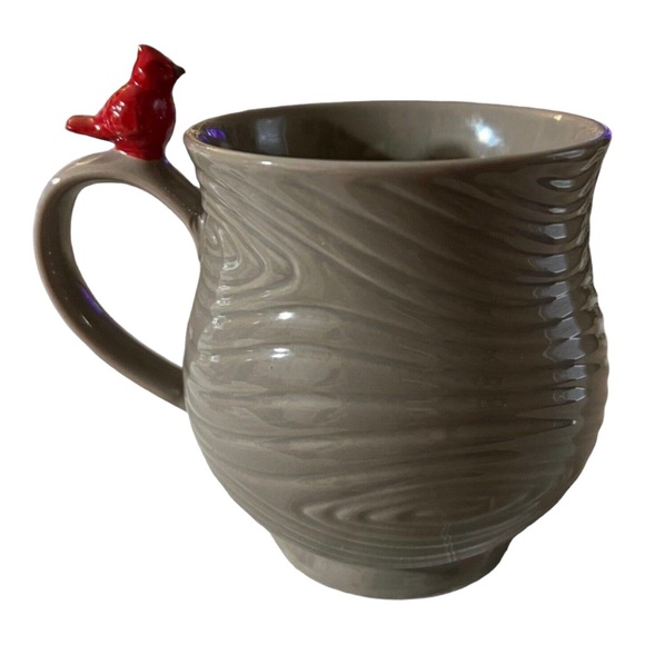 Temp-tations by Tara Woodland l6 oz Mug Tree Ring With Red Cardinal - Picture 6 of 7